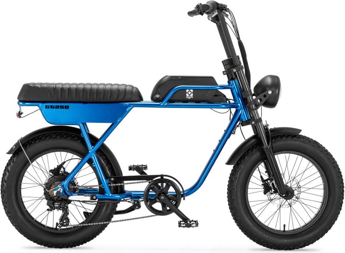 AGM GT250 - Fatbike - Blauw - 250W - Elektrische Fatbike Fiets (elektrisch) kopen online