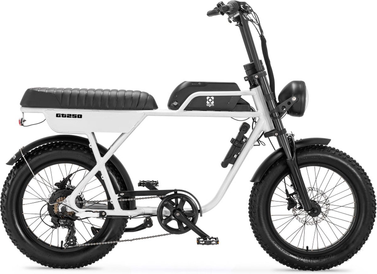 AGM GT250 - Fatbike - Wit - 250W - Elektrische Fatbike Fiets (elektrisch) kopen online