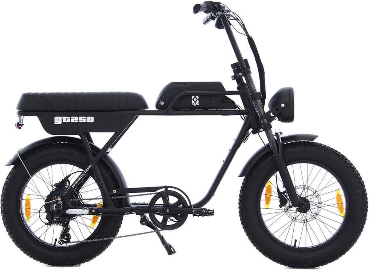 AGM GT250 - Fatbike - Zwart - 250W - Elektrische Fatbike Fiets (elektrisch) kopen online