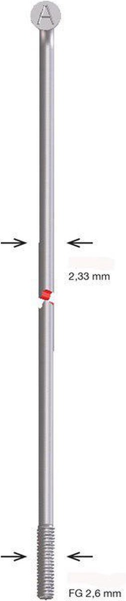 alpina spaak zink 13 266 zonder nippel zilver 144st