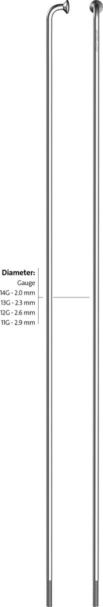 alpina spaken 296 14 2 00 mm fg 2 3 verzinkt zilver 144 stuks