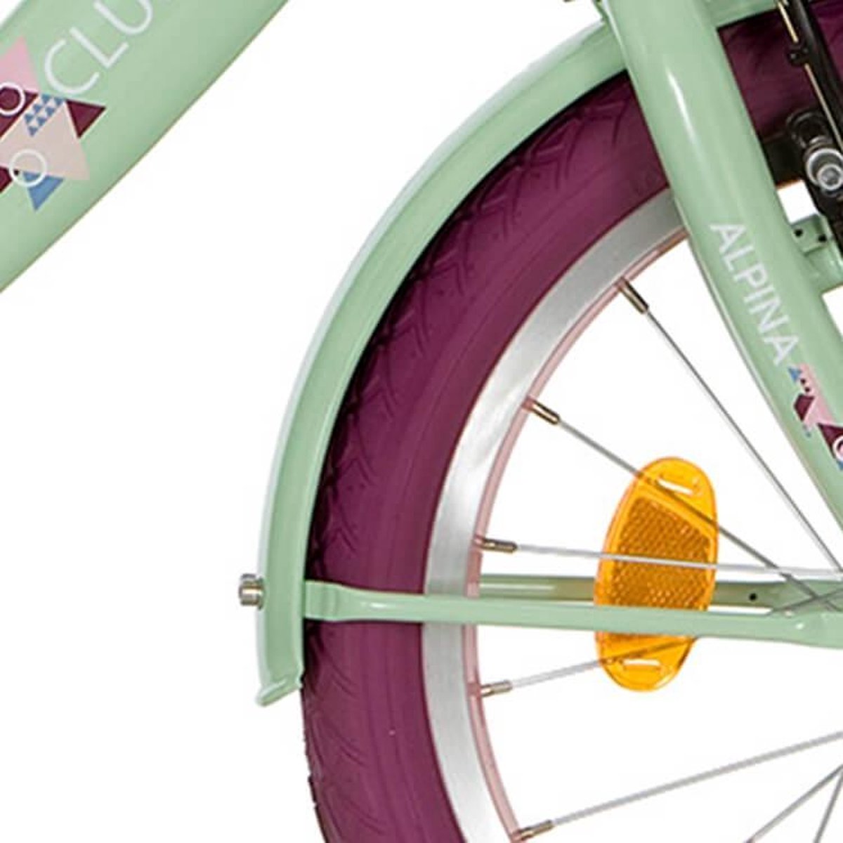 alpina spatbord set 16 clubb blossom green