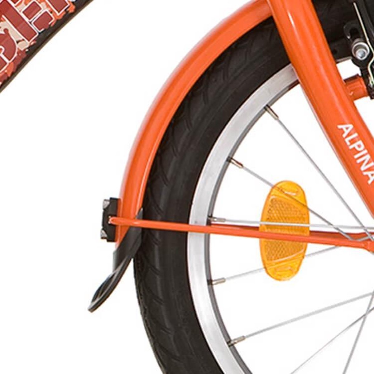 alpina spatbord set 16 sunny orange