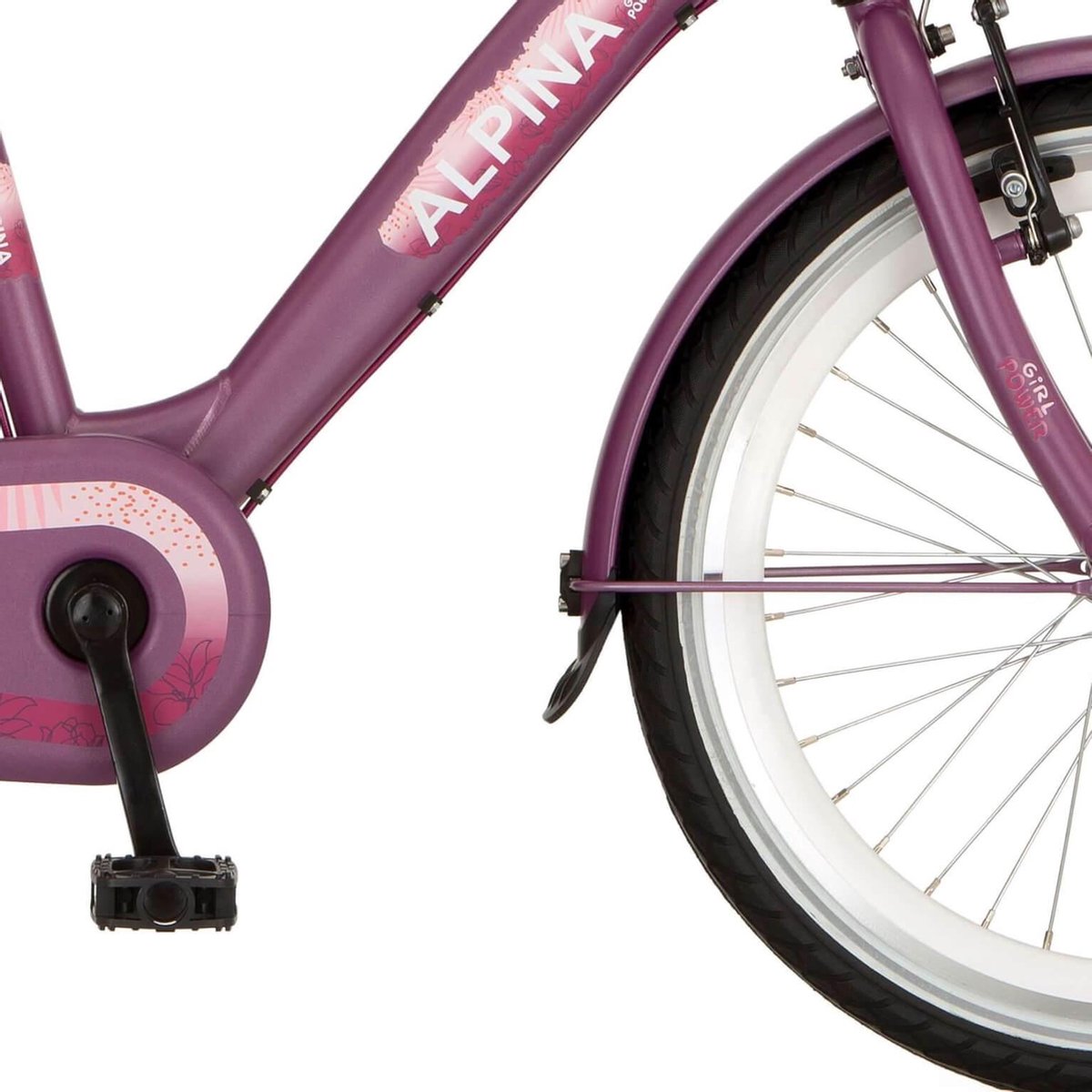Alpina Spatbord set 22 vivid purple matt Fiets kopen online