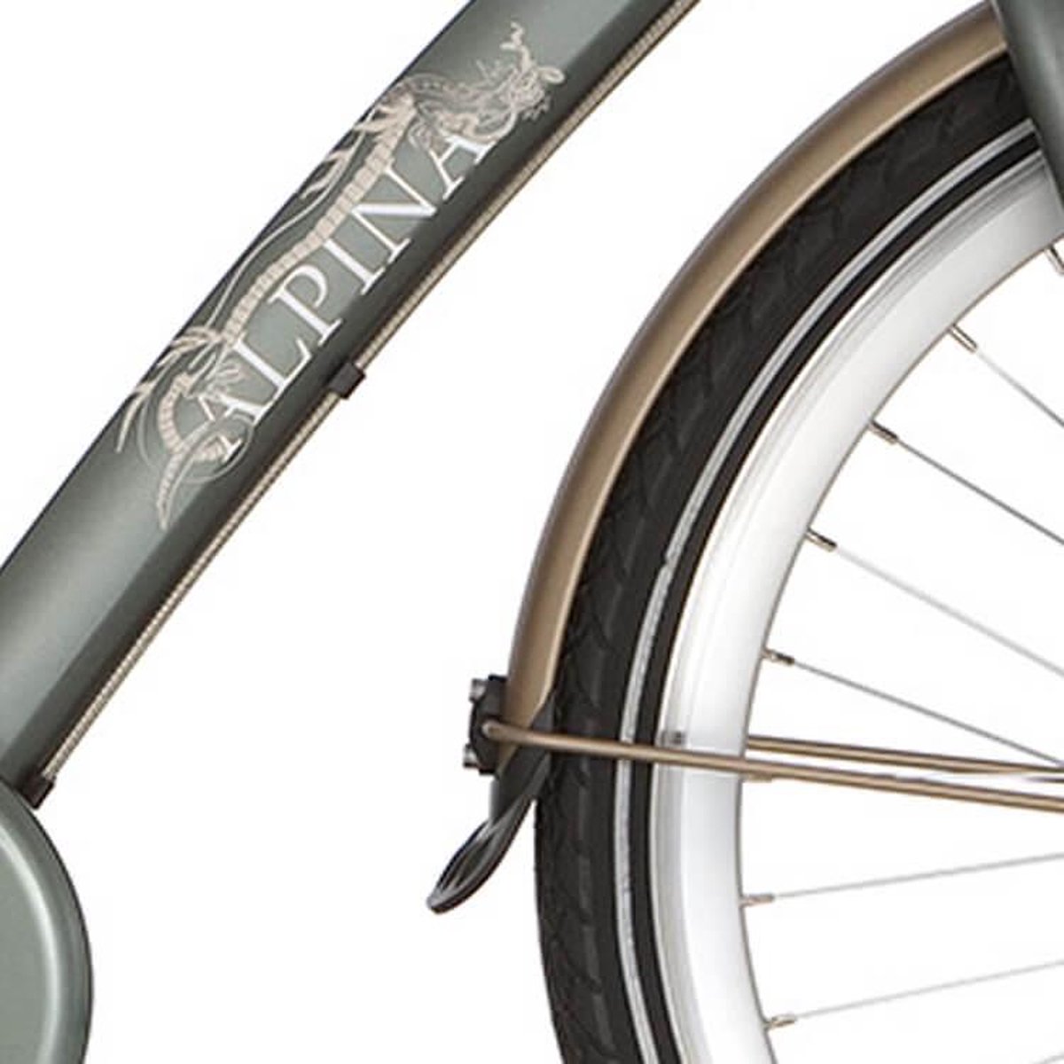 alpina spatbord voor 26 curve matt gold