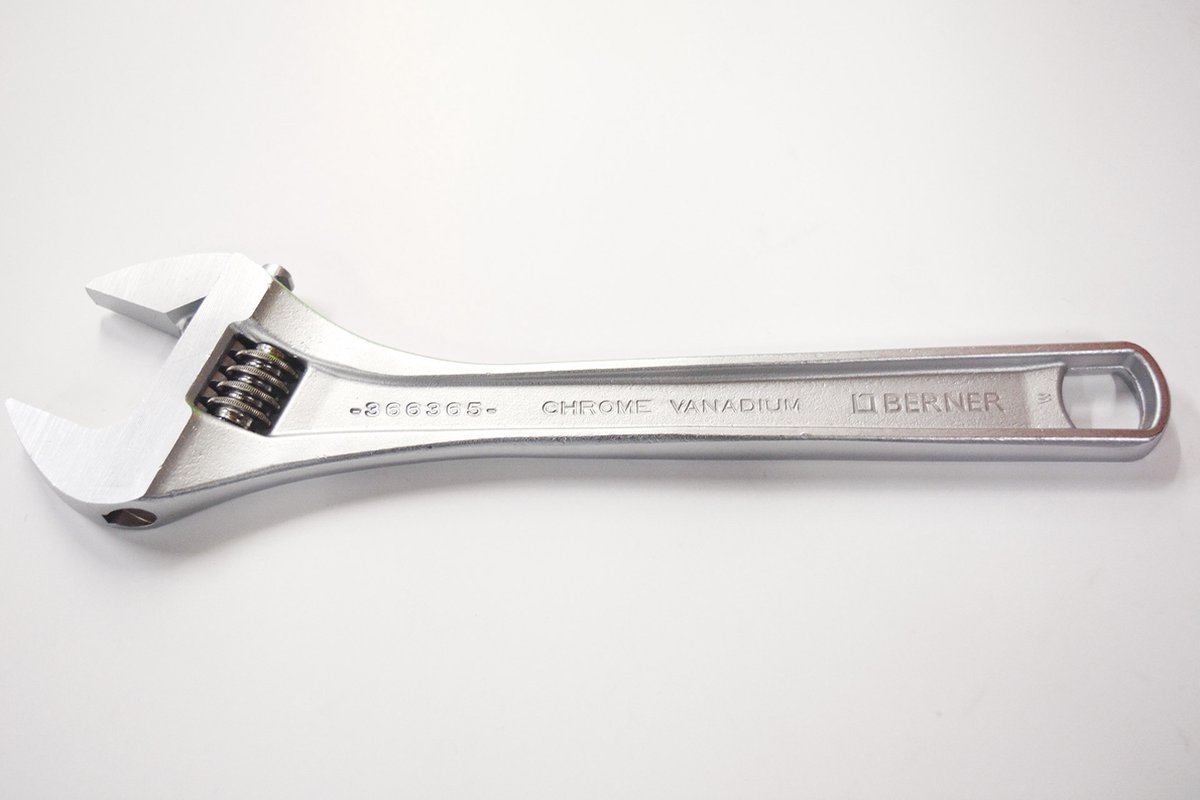 berner bahco bouten moeren metaal zilver 311 mm