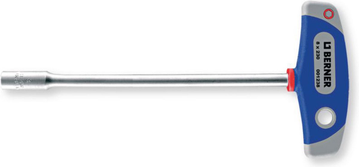 berner t sleutel dop bouten moeren metaal blauw zilver dop sw 13x230