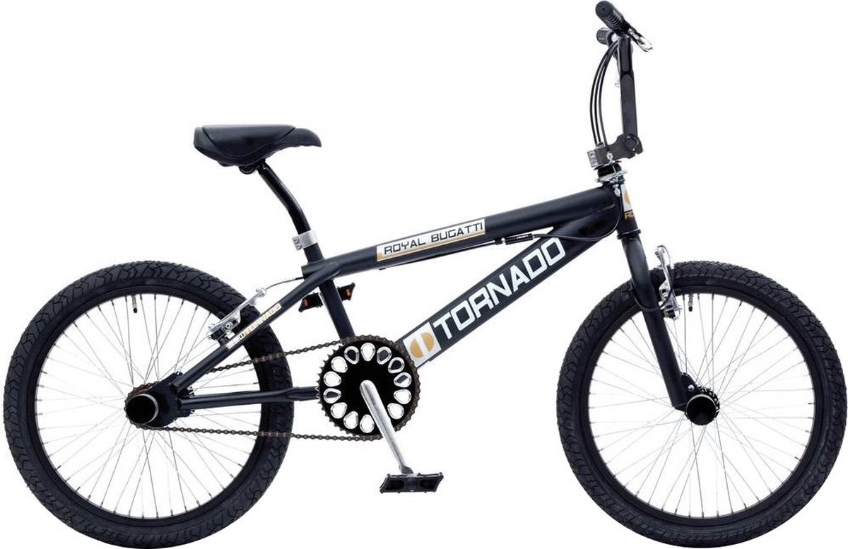 bike fun tornado bmx 20 inch unisex matzwart