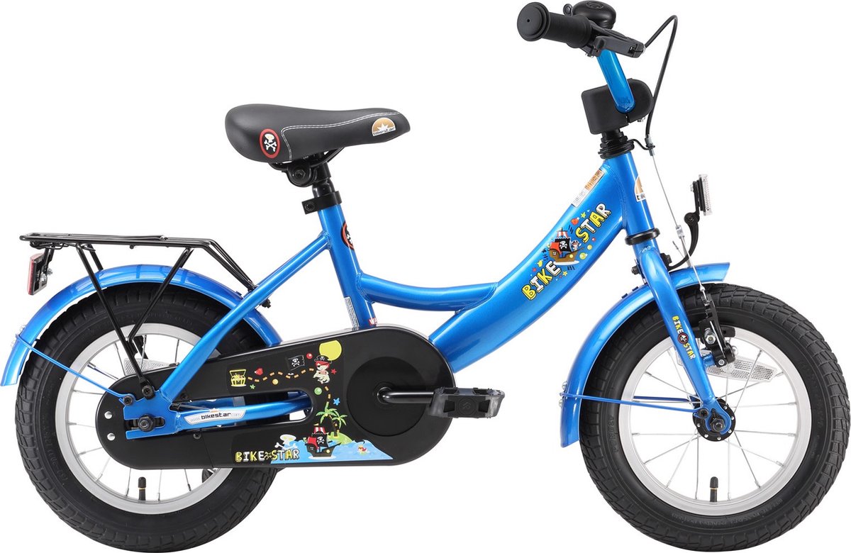 Bikestar 12 inch Classic kinderfiets, blauw Kinderfiets kopen online
