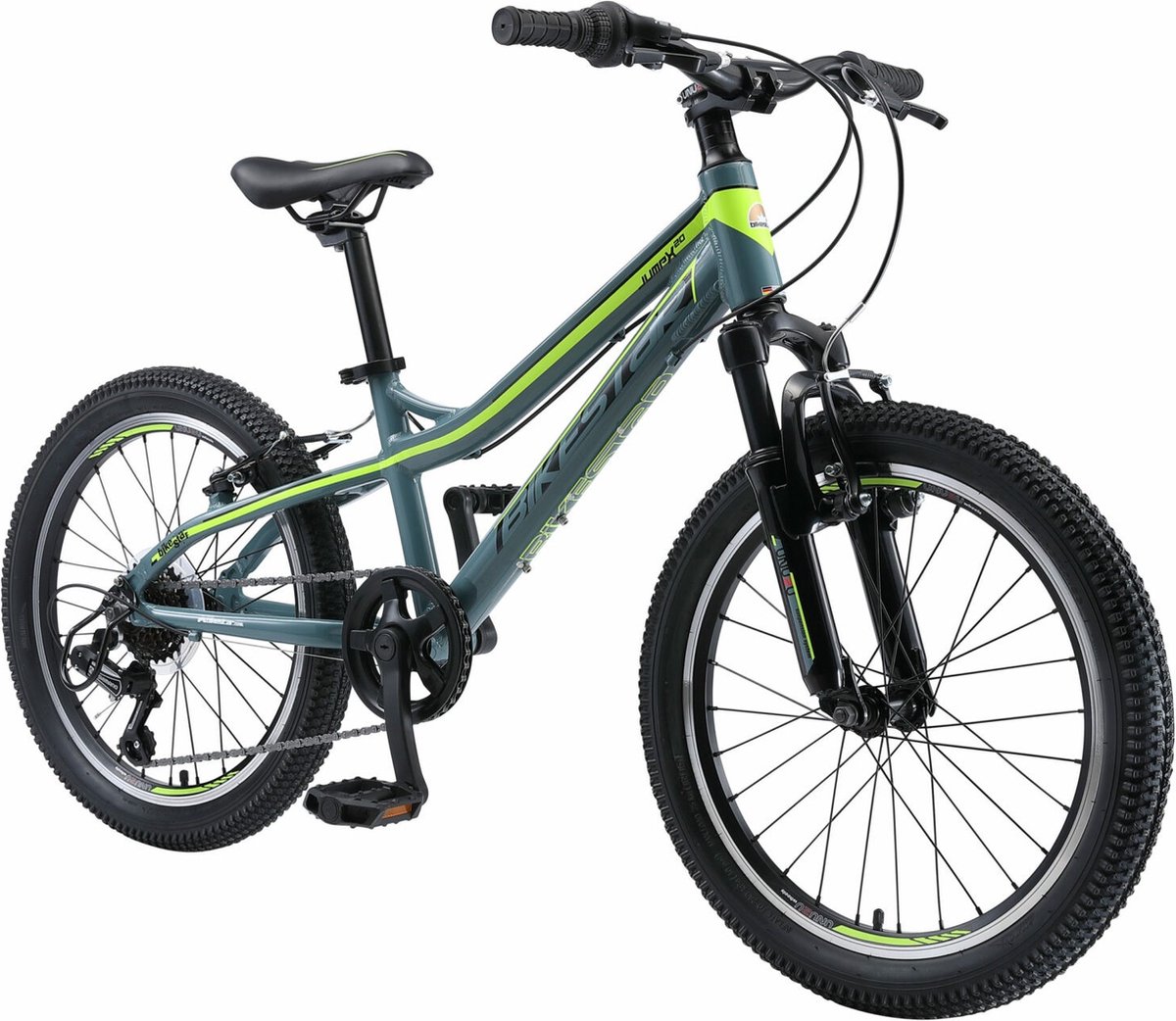 Bikestar 20 inch hardtail MTB 7 speed, petrol / groen Kinderfiets kopen online
