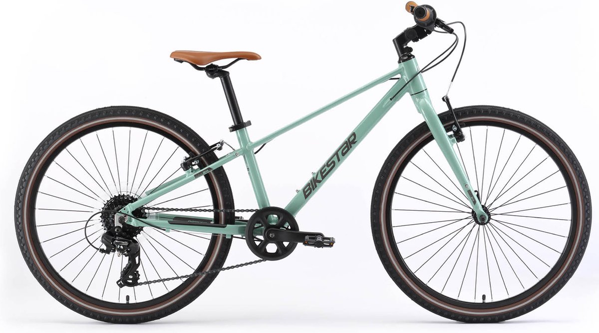 Bikestar jeugdfiets lichtgewicht 24 inch 8 speed groen Kinderfiets kopen online