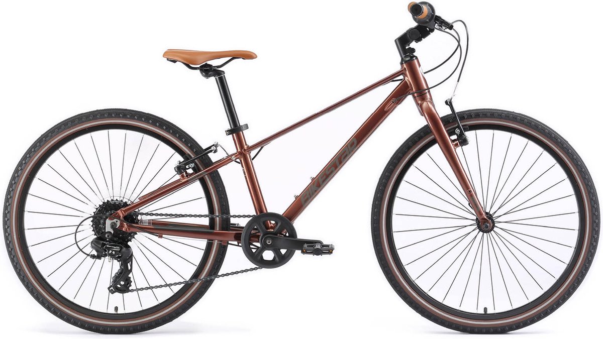 Bikestar jeugdfiets lichtgewicht 24 inch 8 speed koper Kinderfiets kopen online