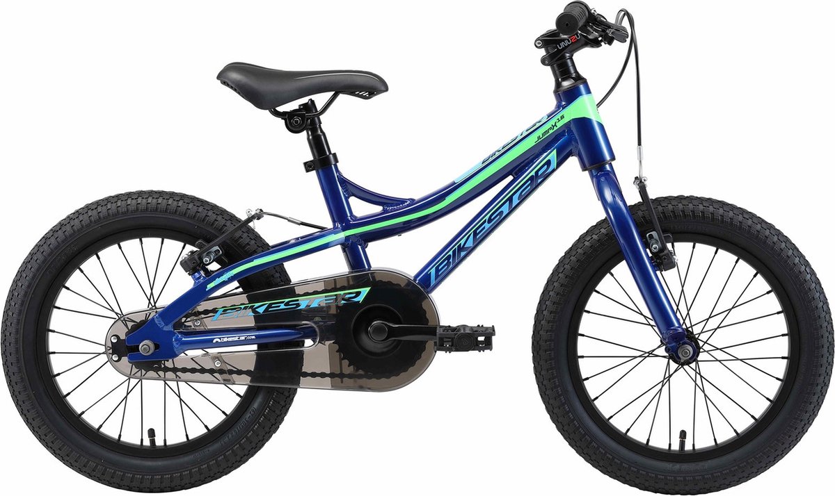 Bikestar - Kinder Mountainbike - 16" - Blauw/Groen Kinderfiets kopen online