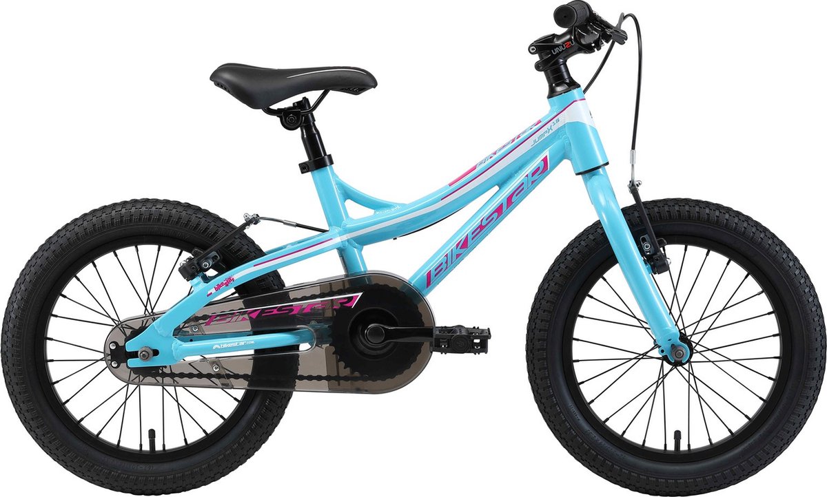 Bikestar kinderfiets Mountainbike alu 16 inch turquoise/wit Kinderfiets kopen online