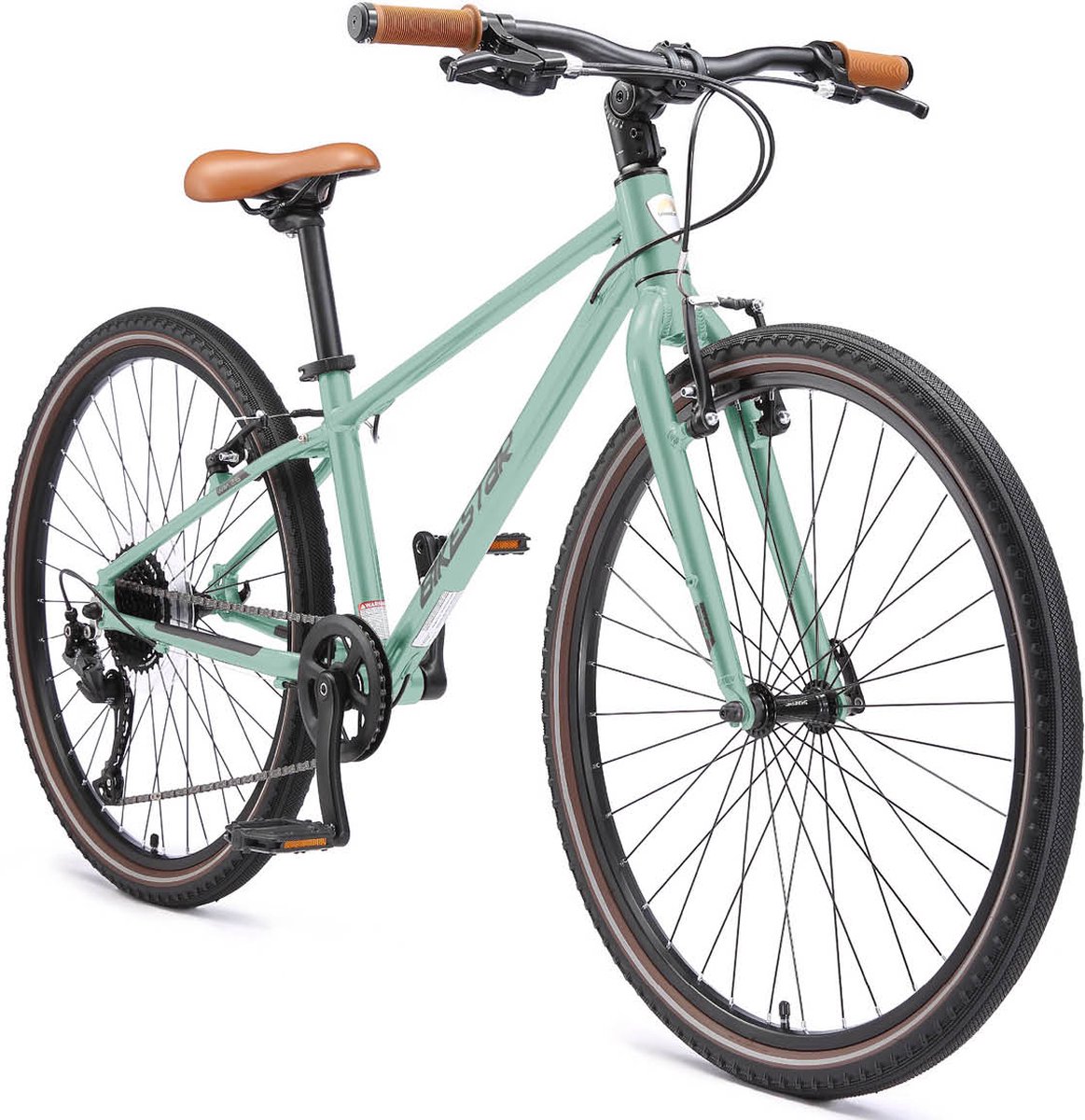 bikestar lichtgewicht fiets 26 inch 9 speed groen