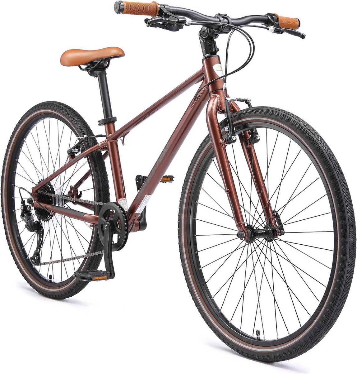 bikestar lichtgewicht fiets 26 inch 9 speed koper