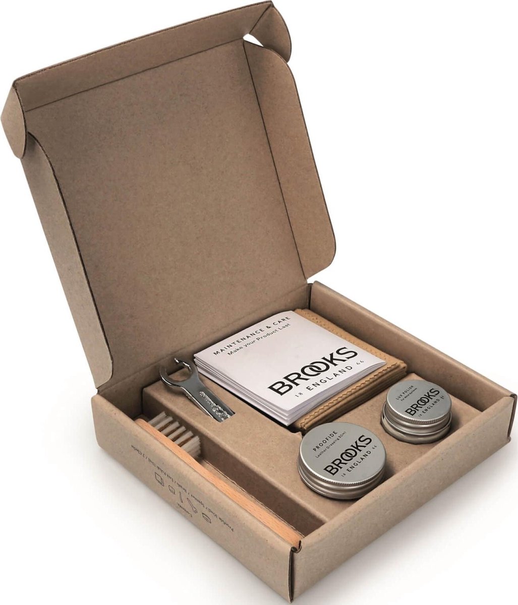 brooks premium leather saddle care kit zddb192