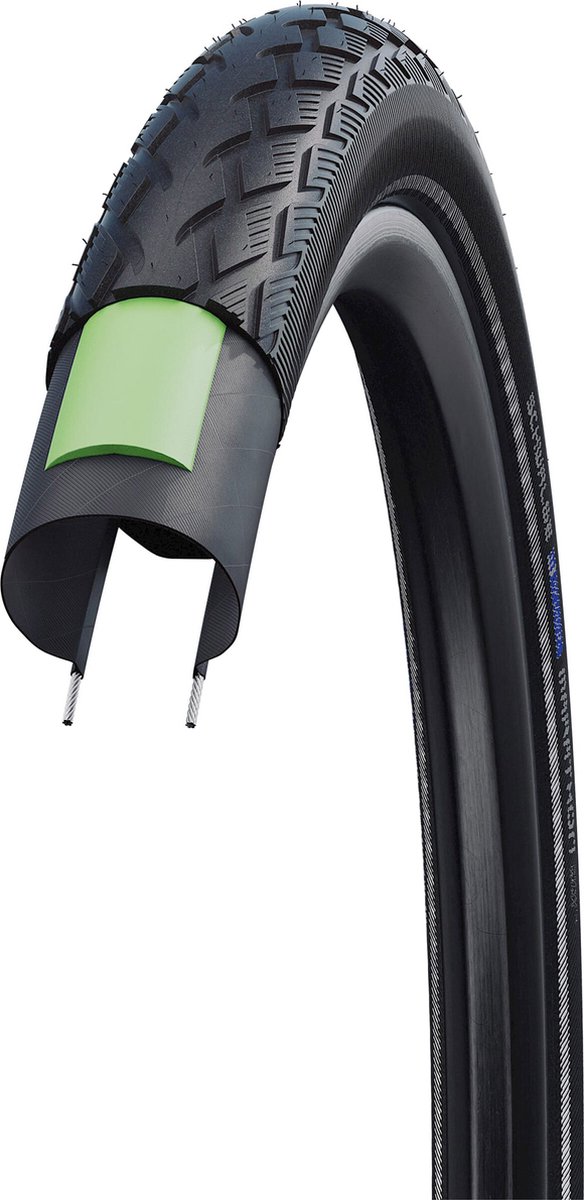 BUB Schwalbe 26-1⅜ (37-590) Delta Cruiser Plus zw/wit +R Fiets kopen online