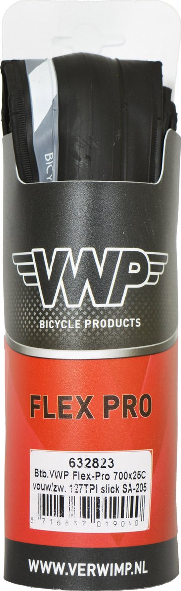 bub vwp flex pro 700 25c vouw zwart 127tpi slick