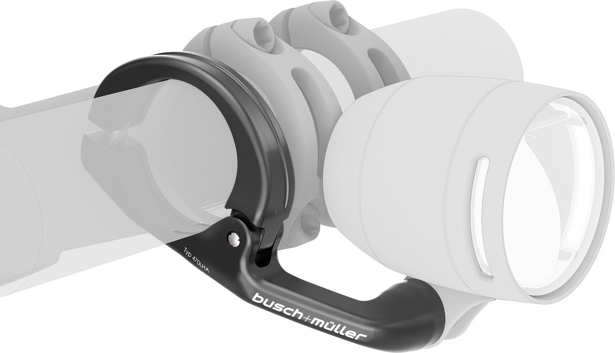busch muller 470lha koplampbeugel 31 8 mm transparant