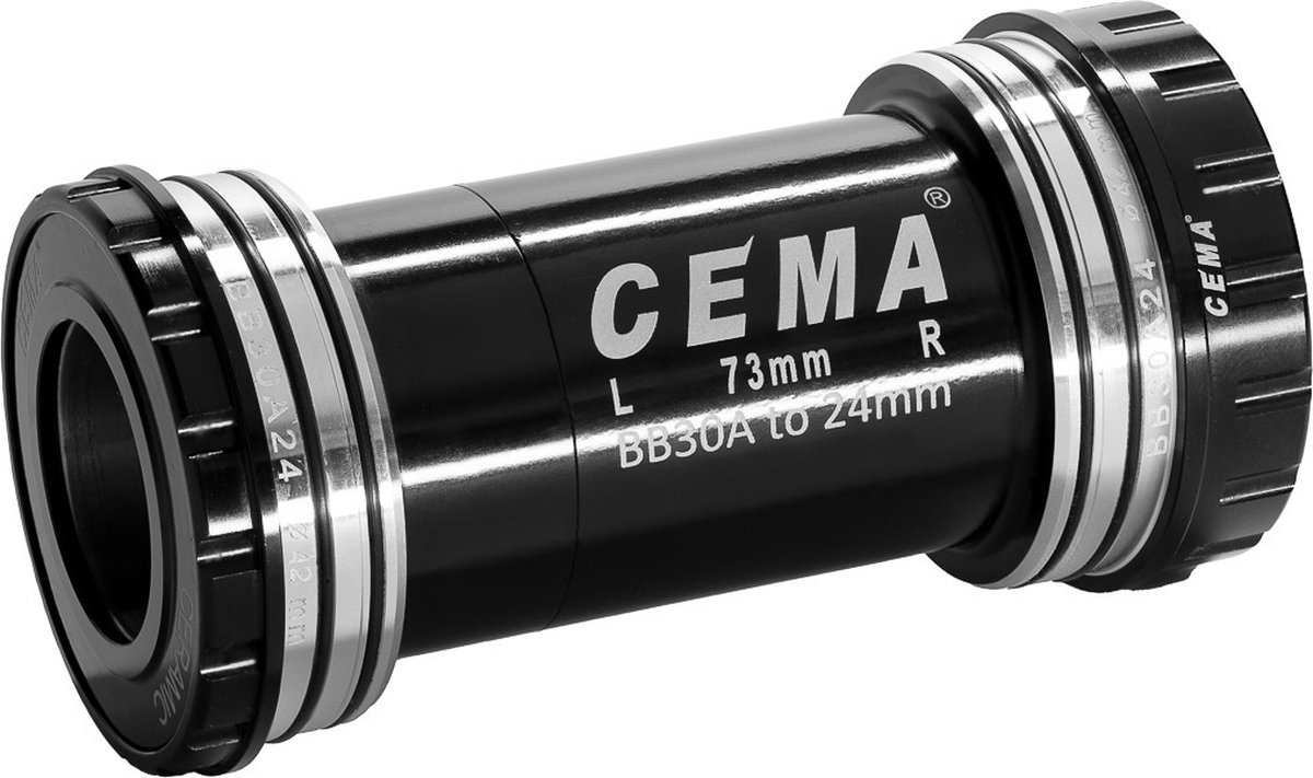 cema bb30a interlock stainless steel shimano trapaslagers zilver 73 mm