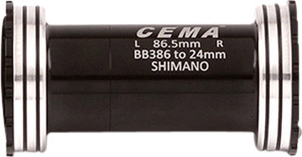cema bb386 ceramic shimano trapaslagers zilver 86 5 mm