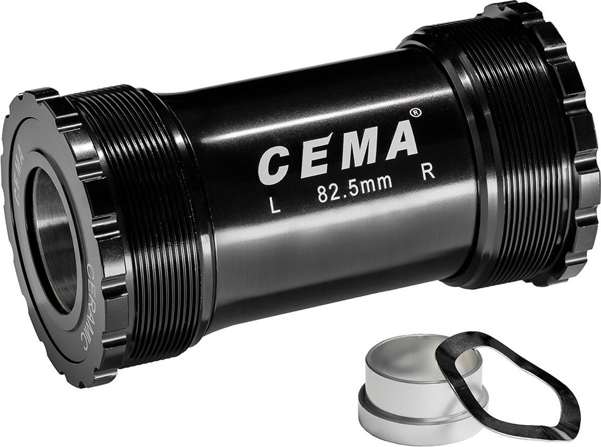 cema bracketas t45 sram gxp rvs zwart