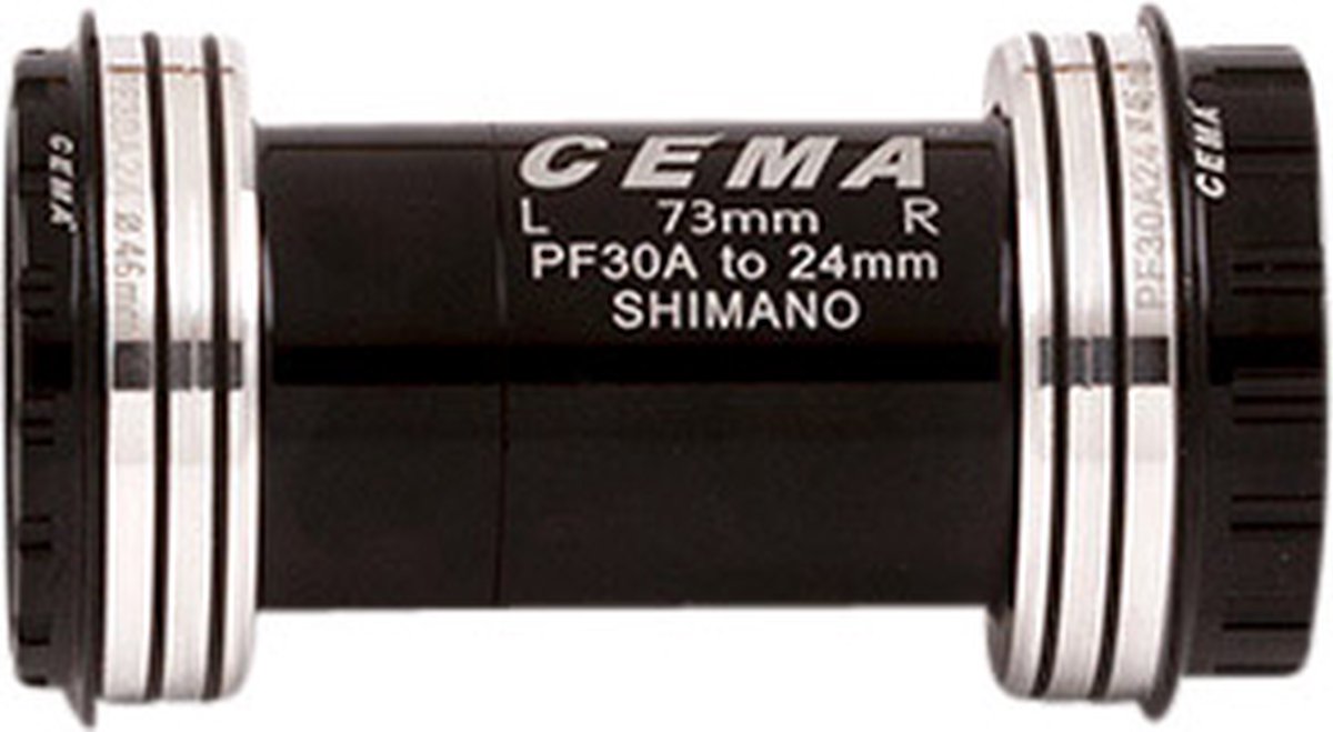 cema pf30a keramische trapascups voor shimano zilver 73 mm