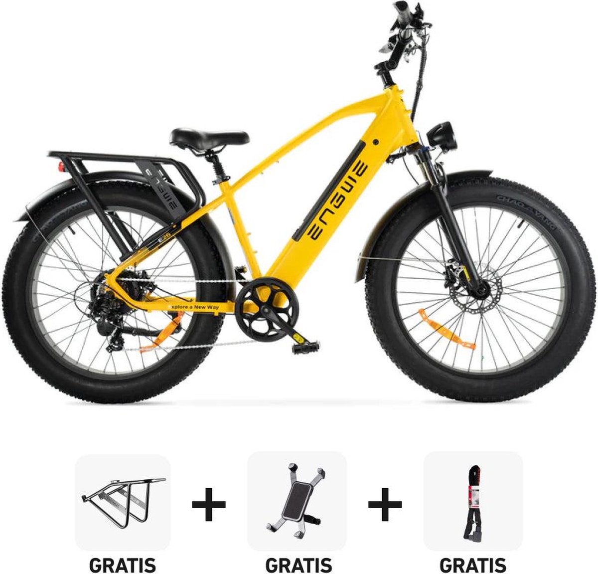Combi-Deal! | ENGWE E26 - Hoge Instap - Geel - 250W - Elektrische E-Bike Fiets (elektrisch) kopen online