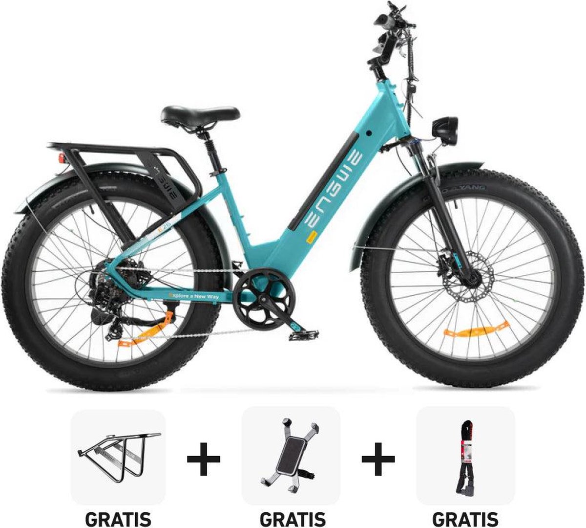 Combi-Deal! | ENGWE E26 - Lage Instap - Blauw - 250W - Elektrische E-Bike Fiets (elektrisch) kopen online