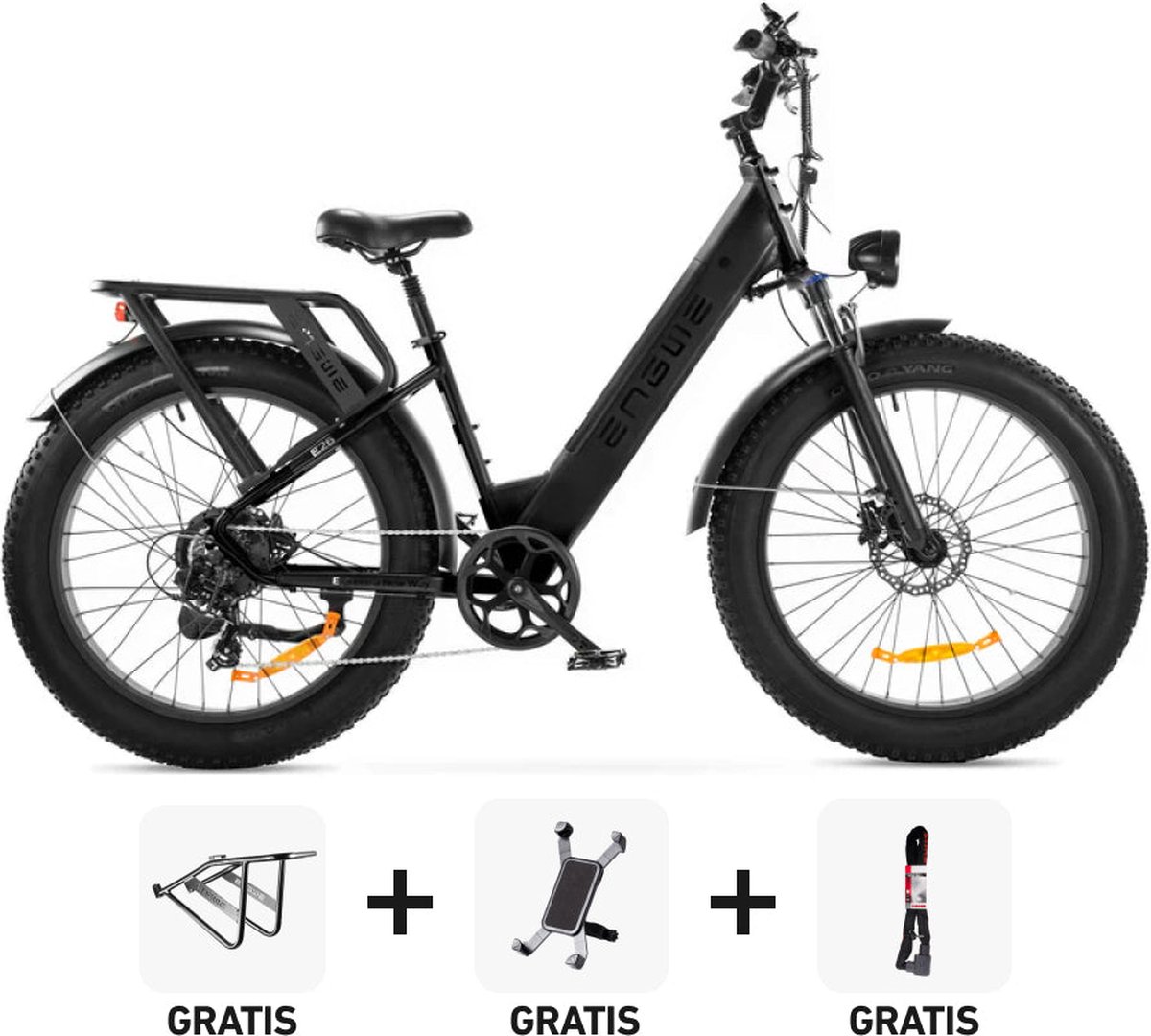 Combi-Deal! | ENGWE E26 - Lage Instap - Zwart - 250W - Elektrische E-Bike Fiets (elektrisch) kopen online