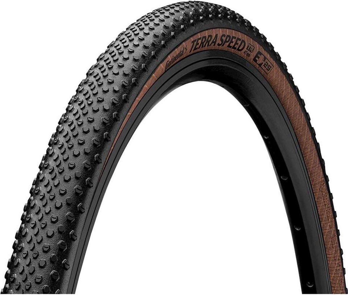 continental terra speed tubeless 700c x 45 stijve gravelband goud 700c x 45