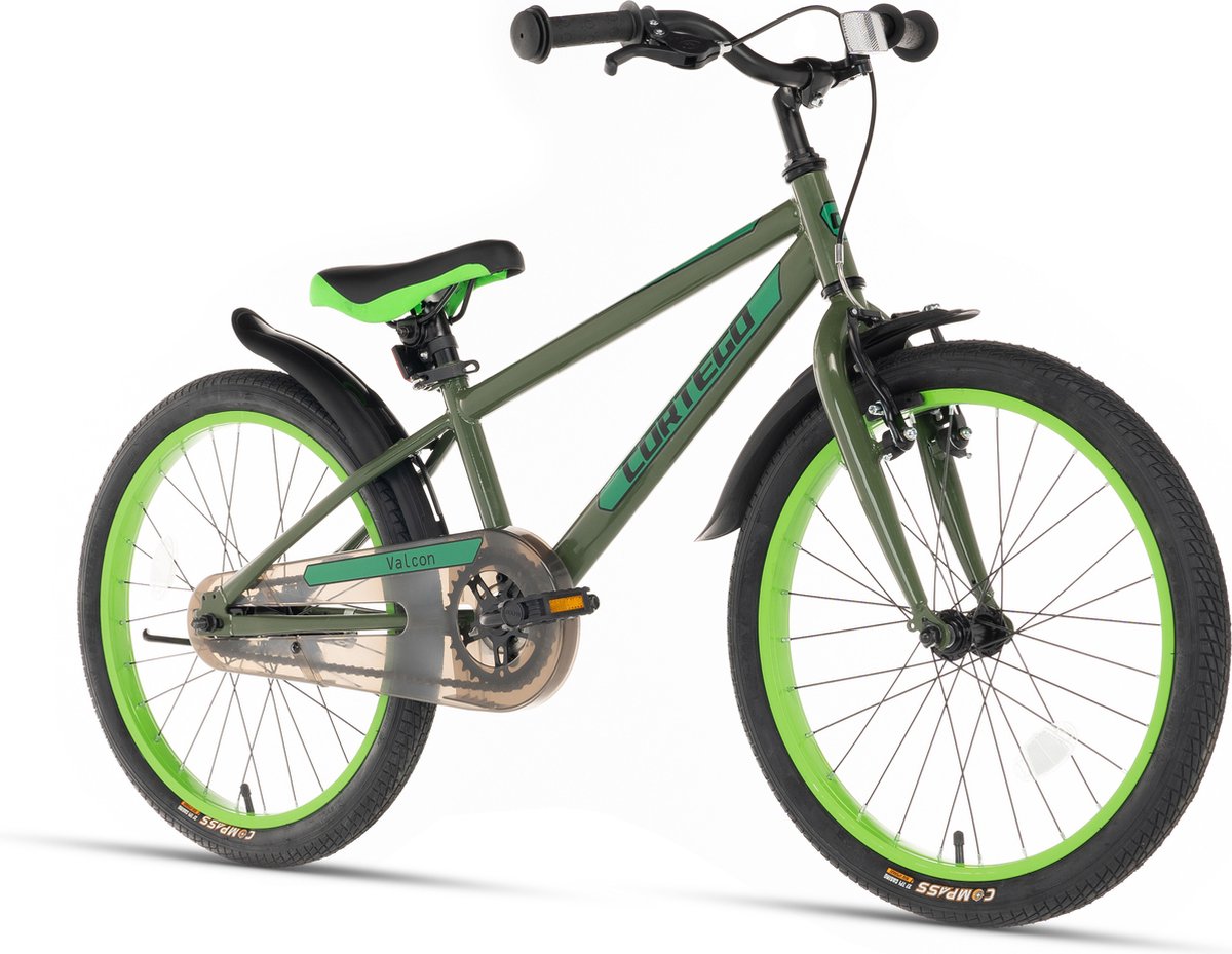 Cortego Valcon Jongensfiets Groen 20 Inch - Kinderfiets - 5, 6 & 7 Jaar - 120-135 cm Kinderfiets kopen online