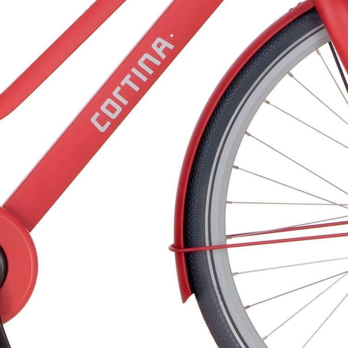 cortina spatbord voor 28 common true red matt