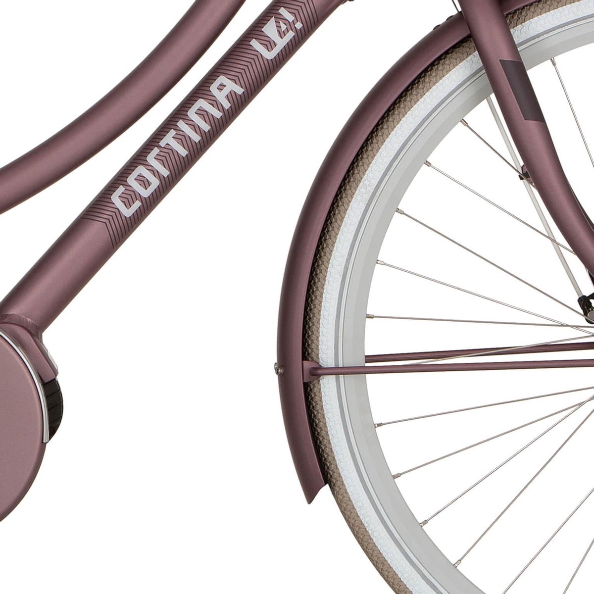 Cortina Spatbord voor 28 E-U4 spicy silver matt Fiets kopen online