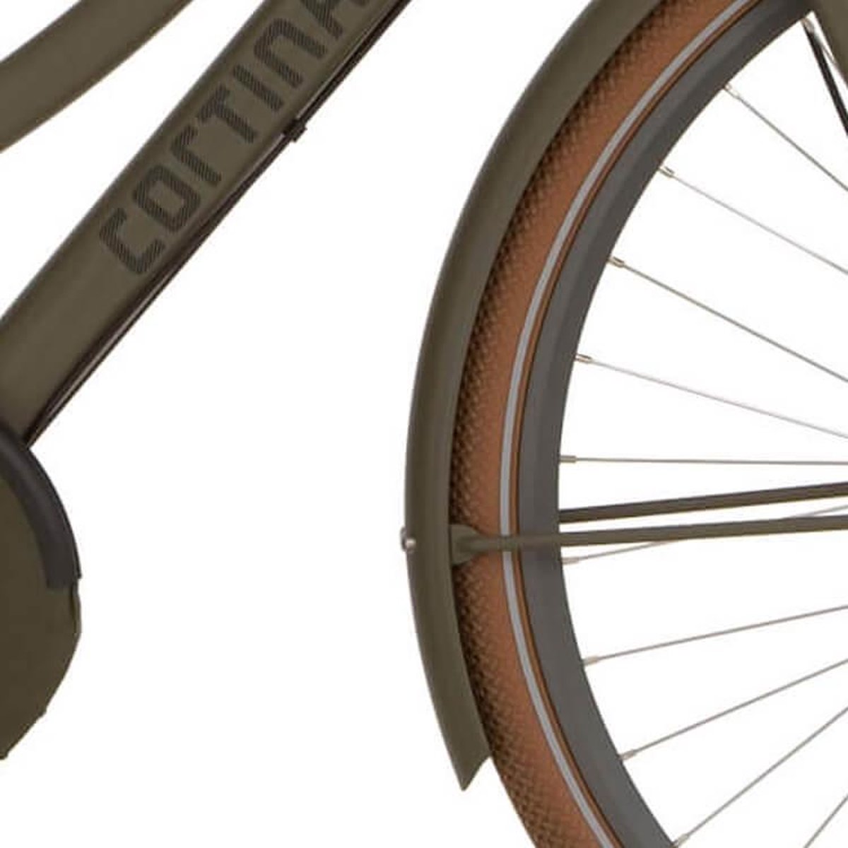 Cortina Spatbord voor 28 U4 dark olive matt Fiets kopen online