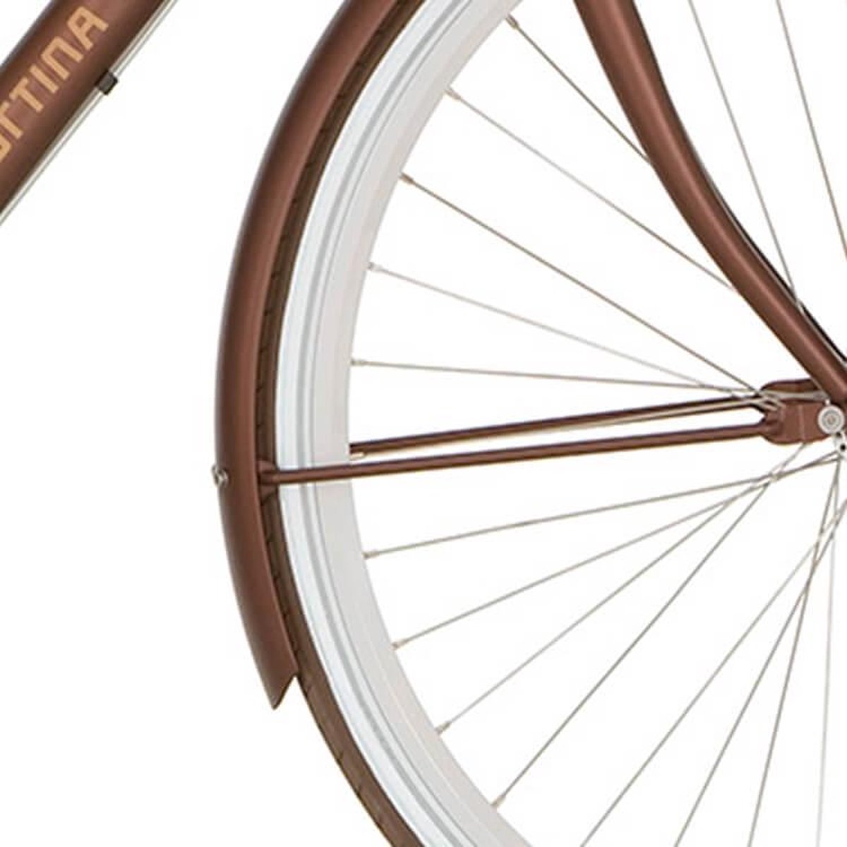 Cortina Spatbord voor 28 U4 sparkle brown matt Fiets kopen online