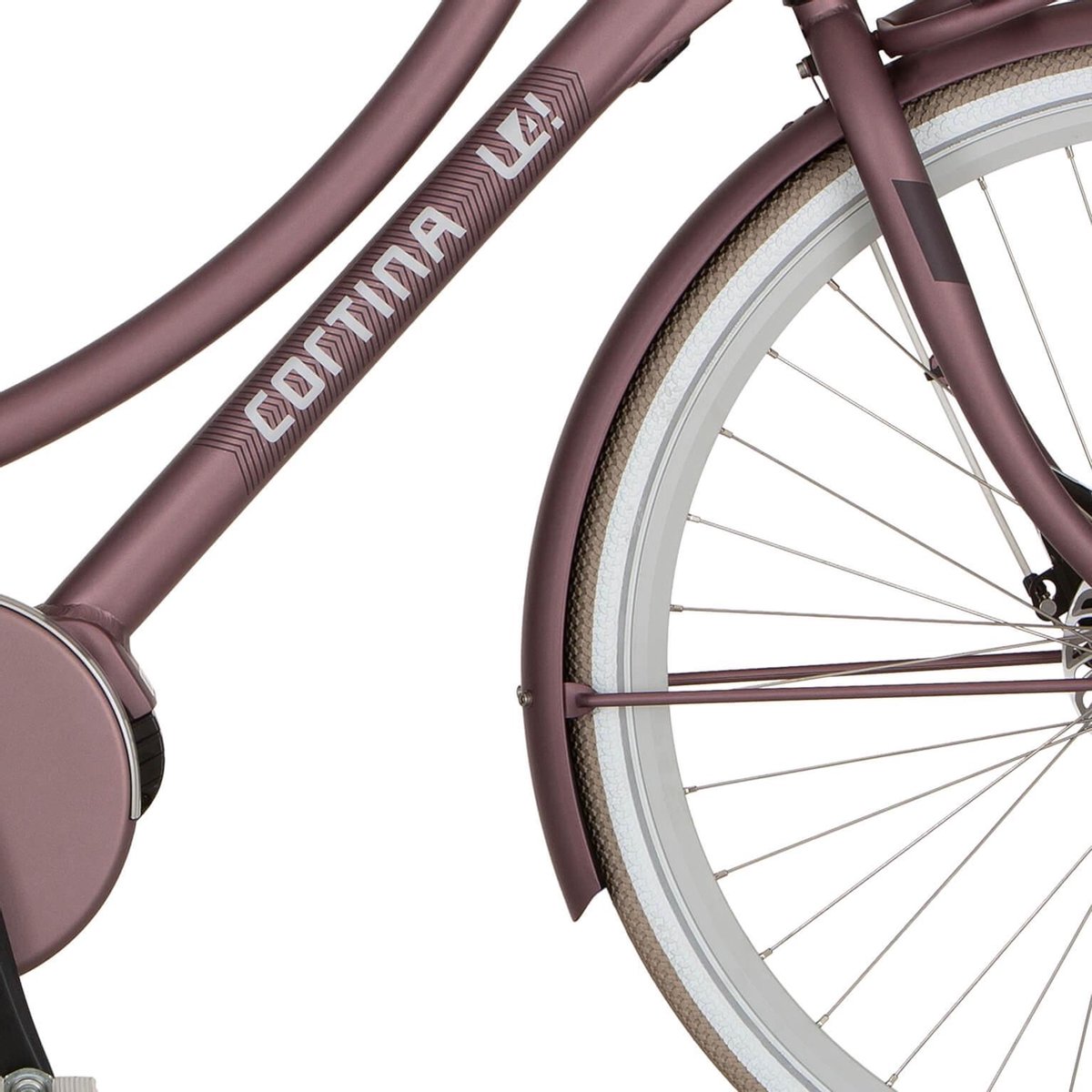 Cortina Spatbord voor 28 U4 spicy silver matt Fiets kopen online