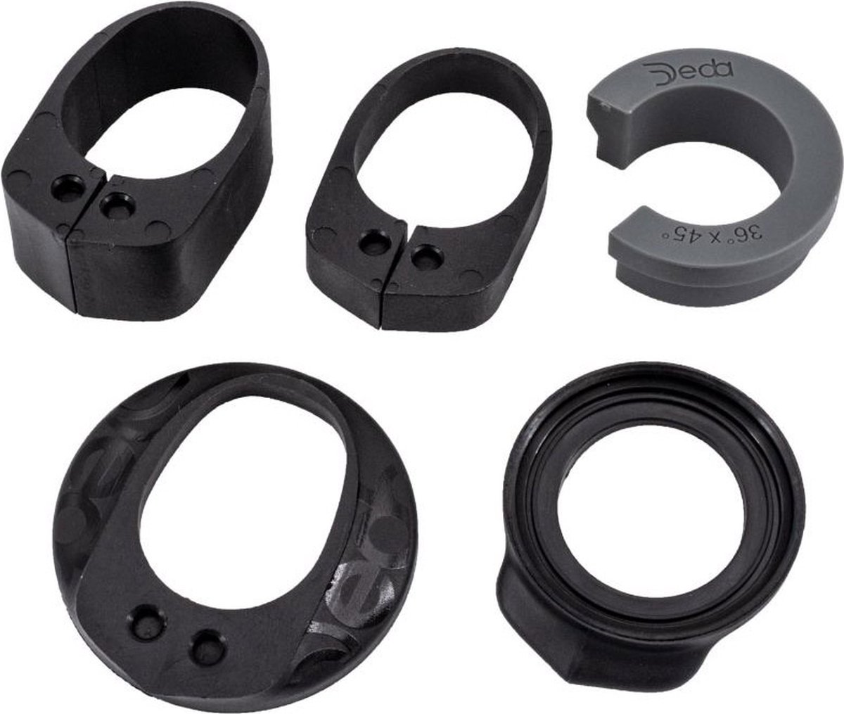 deda spacers kit voor stuurpen superbox zwart