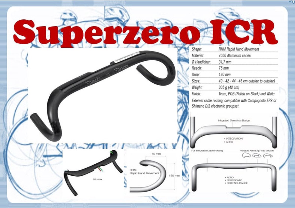 deda stuurbocht superzero icr alloy white 44 cm b b