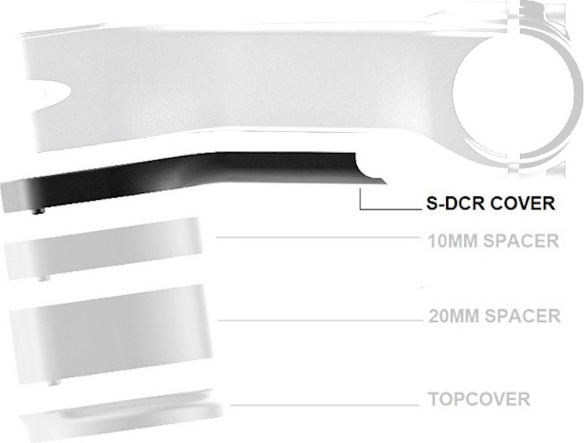 dedacciai cover superbox 70 80mm nylon zwart