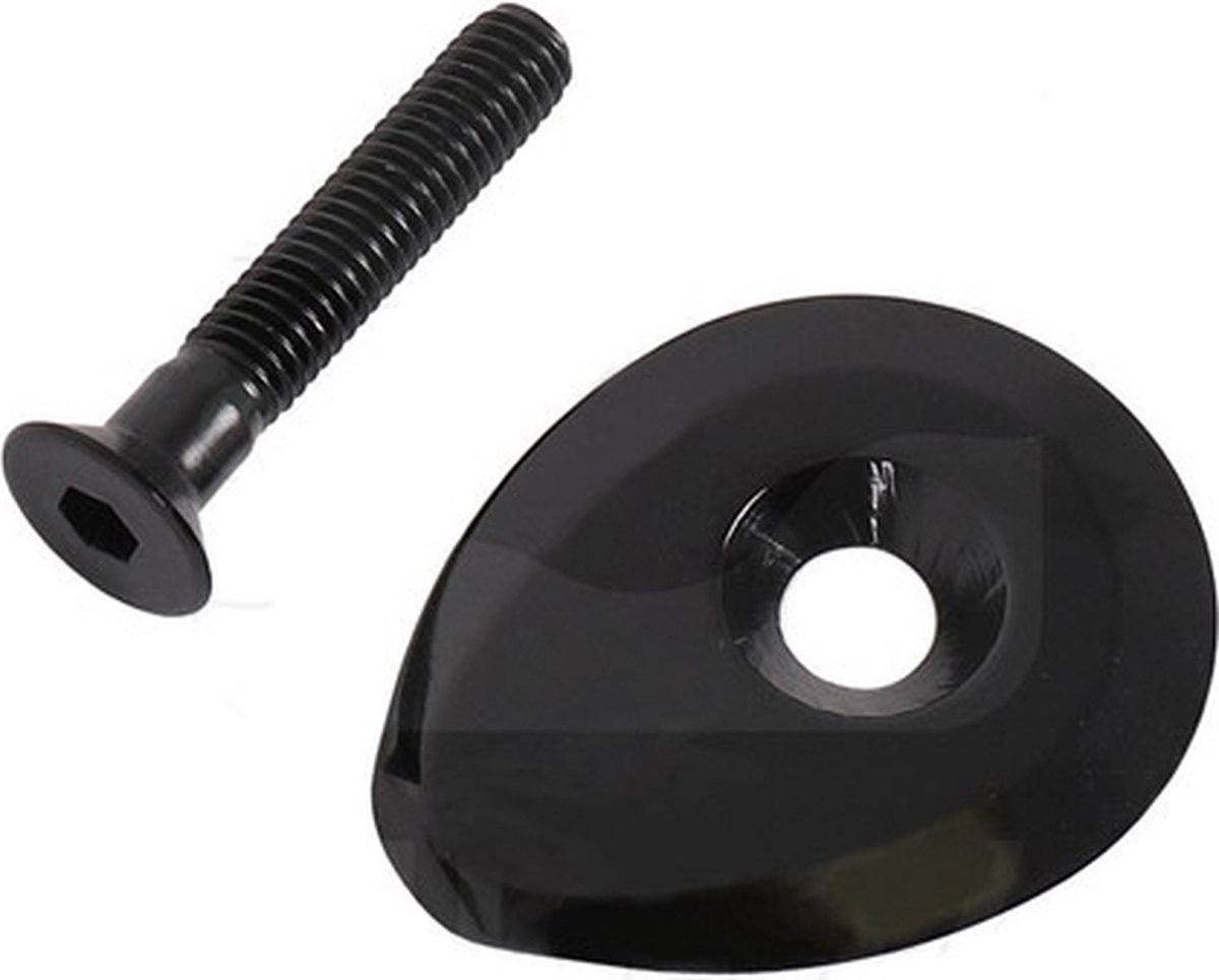 dedacciai vinci topcap zwart met m6x35 alu bout