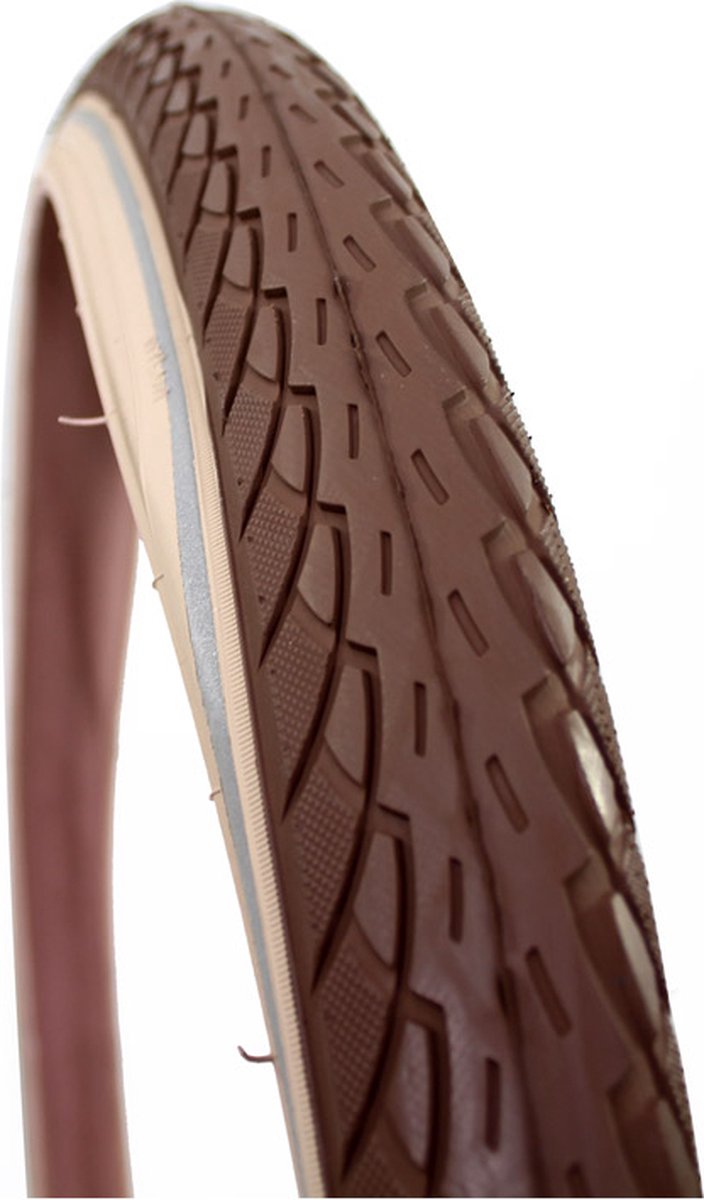 deli tire buitenband sa 206 24 x 1 75 47 507 bruin creme reflectie