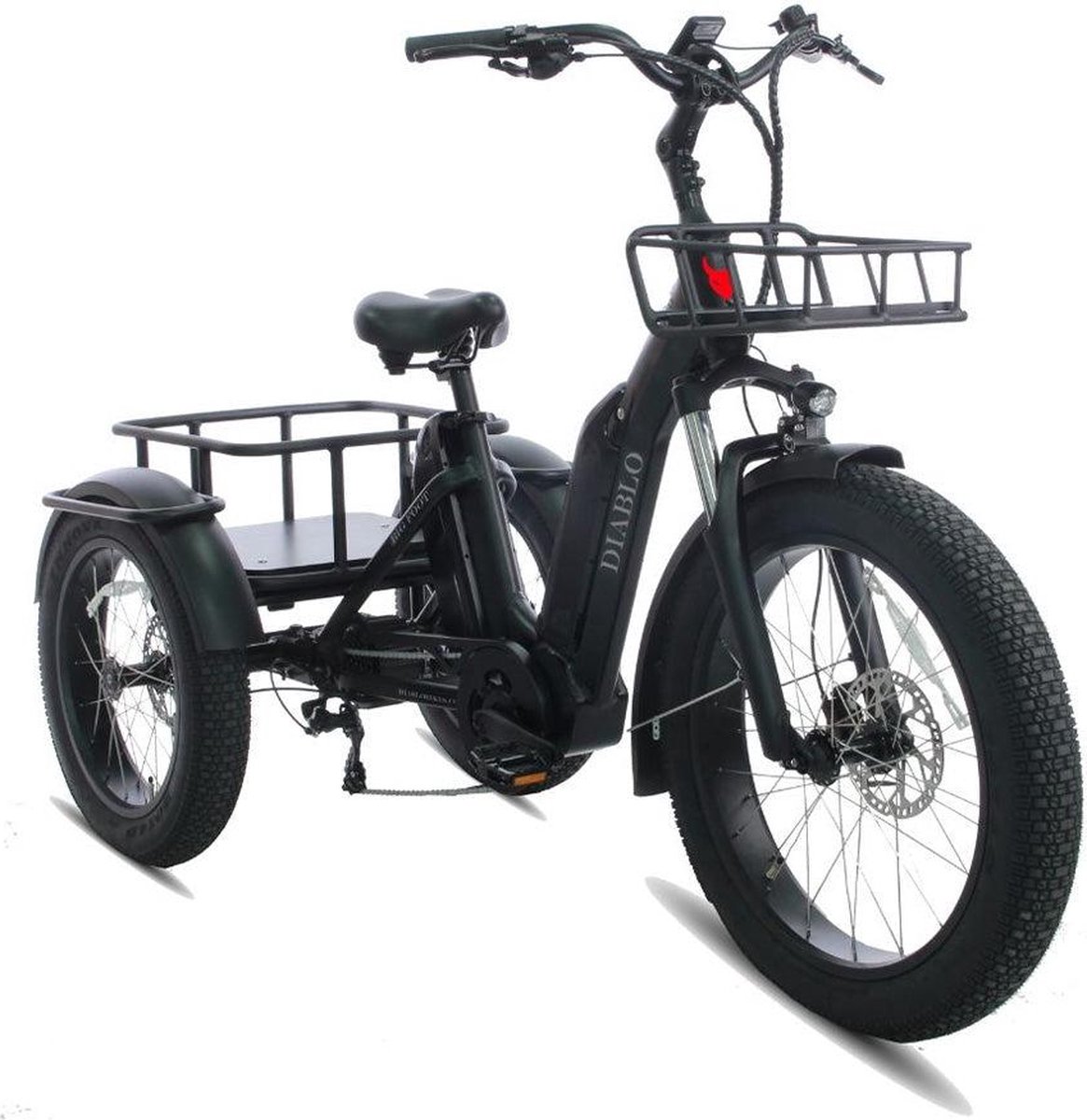 Diablo Big Foot - Fatbike - Zwart - 250W - Elektrische Fatbike Fiets (elektrisch) kopen online