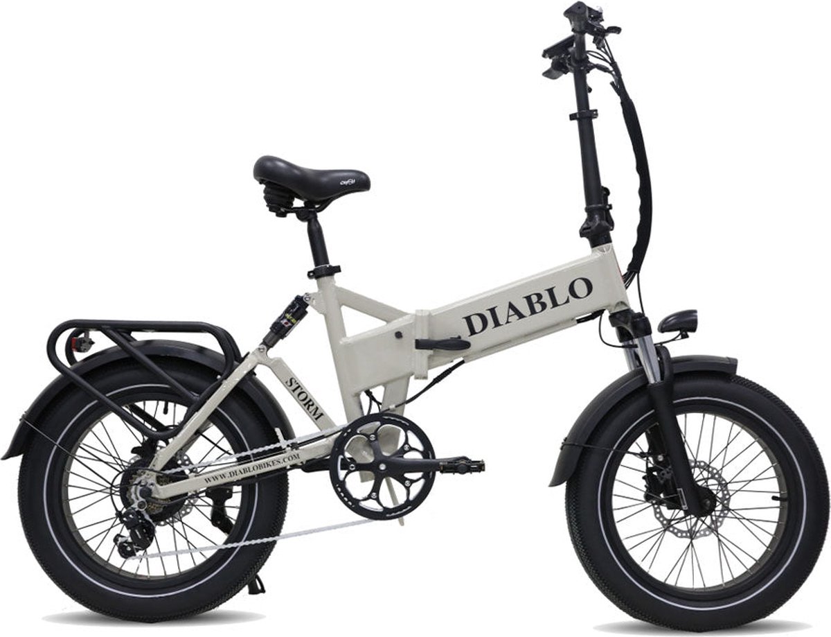 diablo storm fatbike grijs 250w elektrische fatbike