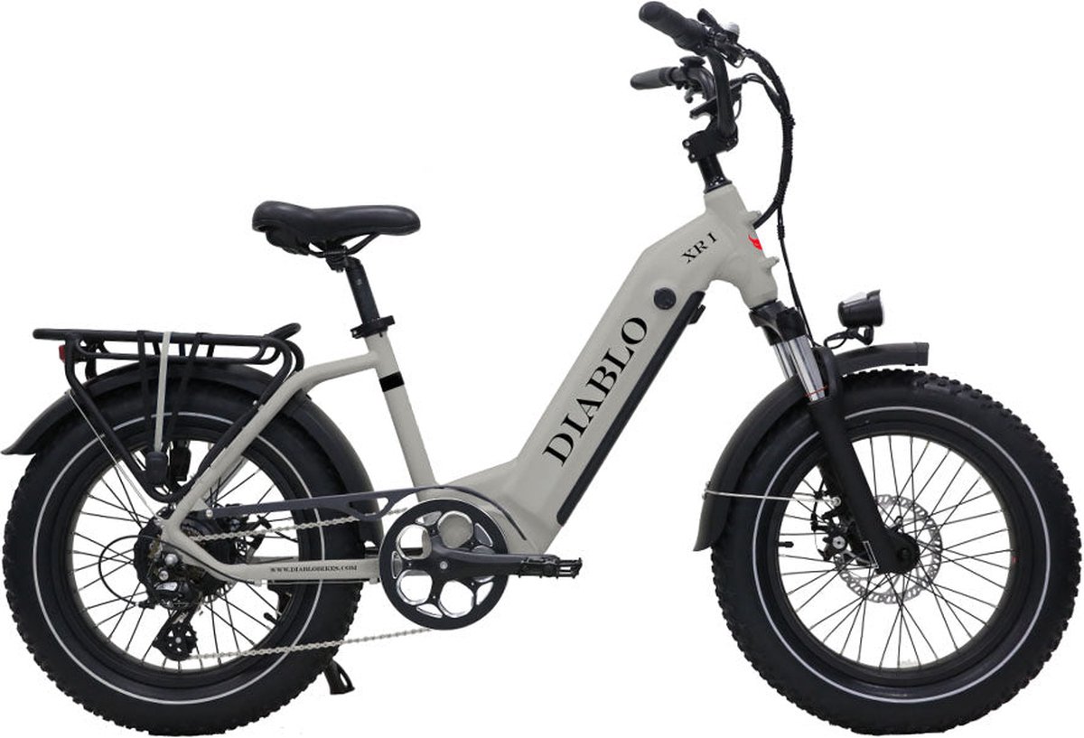 diablo xr1 fatbike grijs 250w elektrische fatbike