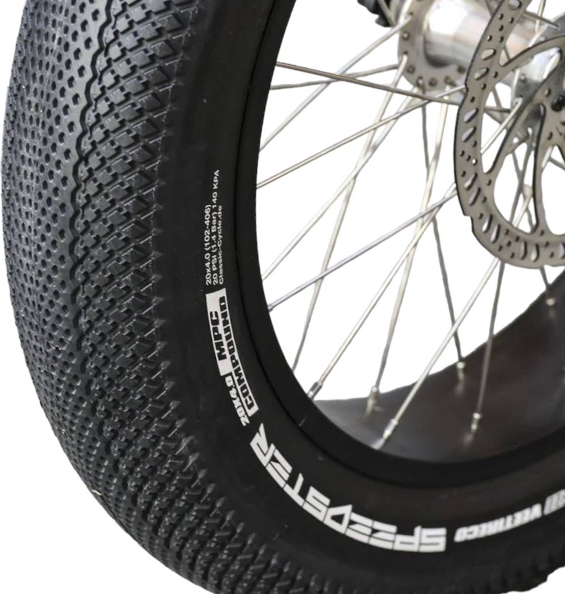 diverse buitenband 20x4 00 zwart fatbike street