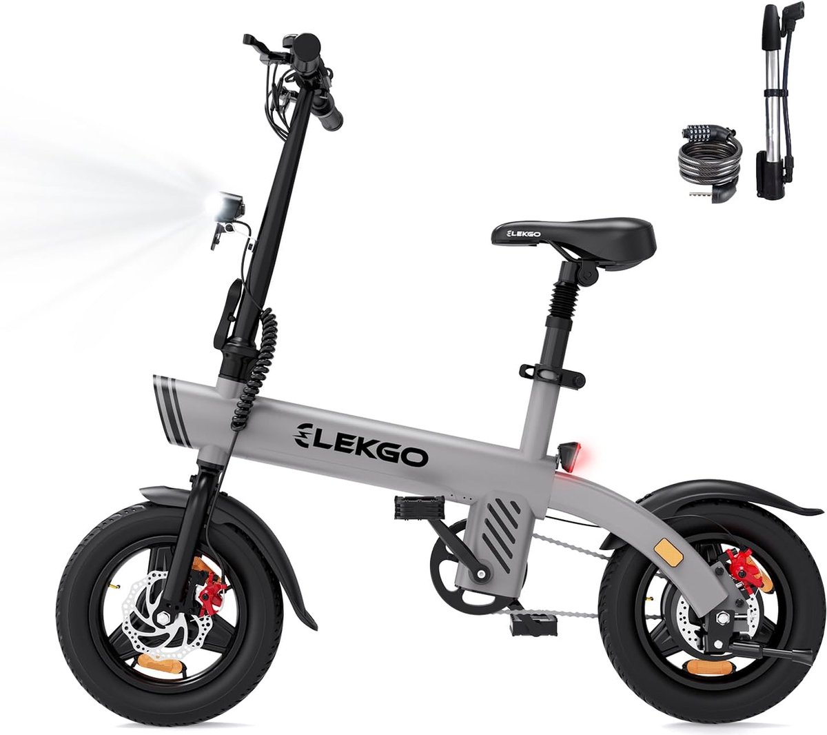 elekgo elektrische fiets eg01 14 inch city commuter ebike met 36v 7 8ah lithium batterij volwassenen en jongeren e bike met 250w motor