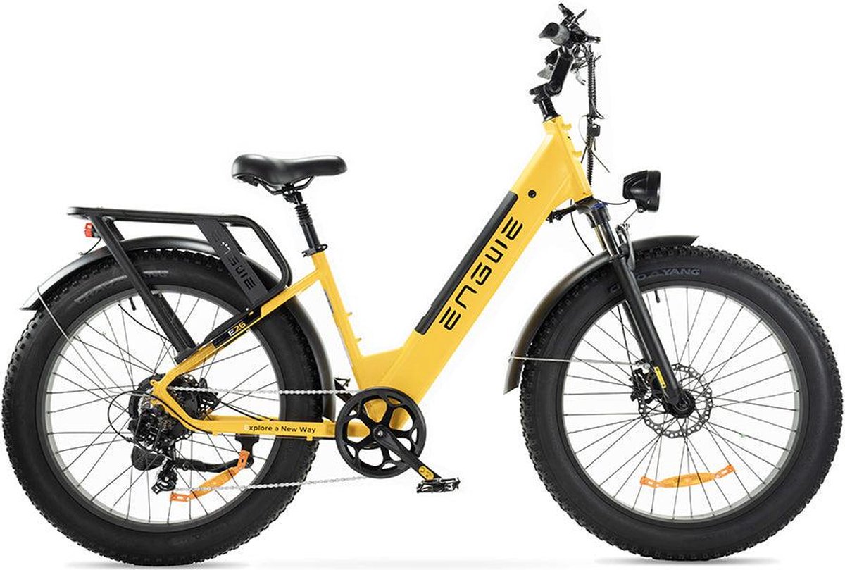 ENGWE E26 - Lage instap - Fatbike - Geel - 250W - Elektrische Fatbike Fiets (elektrisch) kopen online