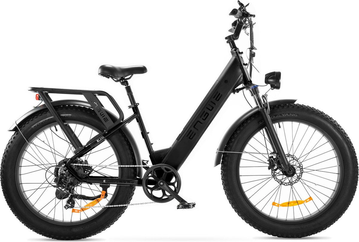 ENGWE E26 - Lage instap - Fatbike - Zwart - 250W - Elektrische Fatbike Fiets (elektrisch) kopen online